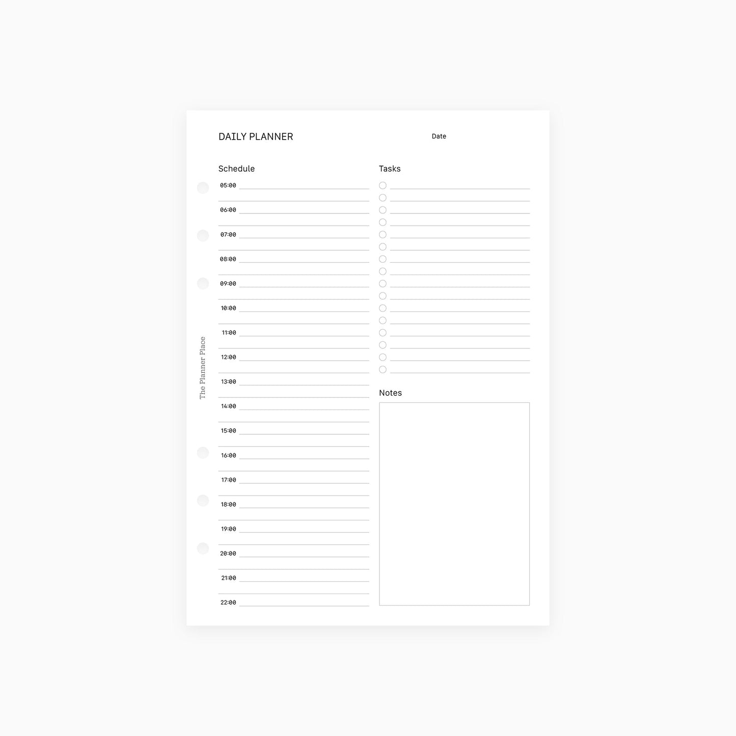 Daily Schedule & To Do List A5 Inserts | Organiser Inserts – Dotgrid