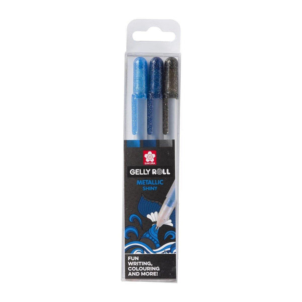 Sakura Gelly Roll Metallic Ocean Pens - 3 Pack – Dotgrid