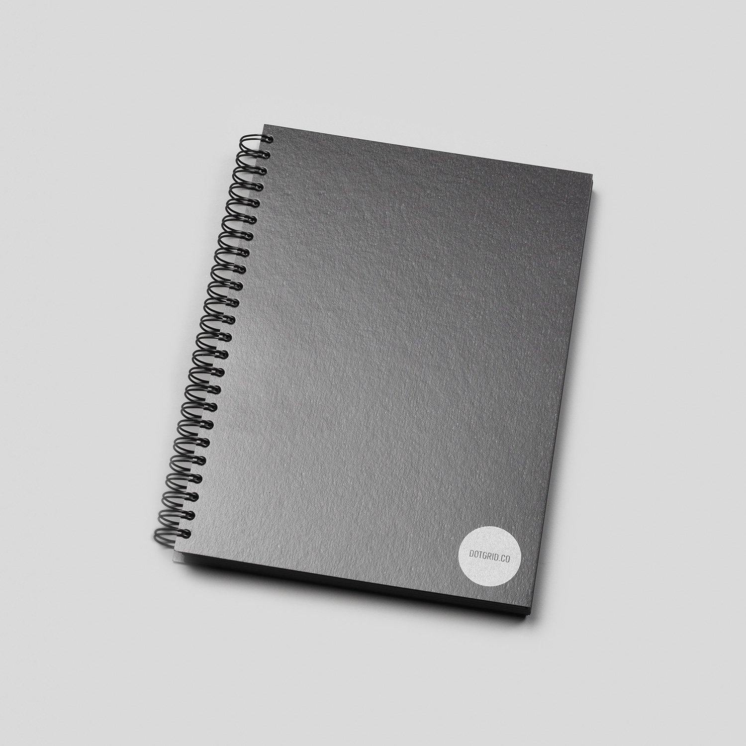 A5 Dot Grid Notebook - Black Pages