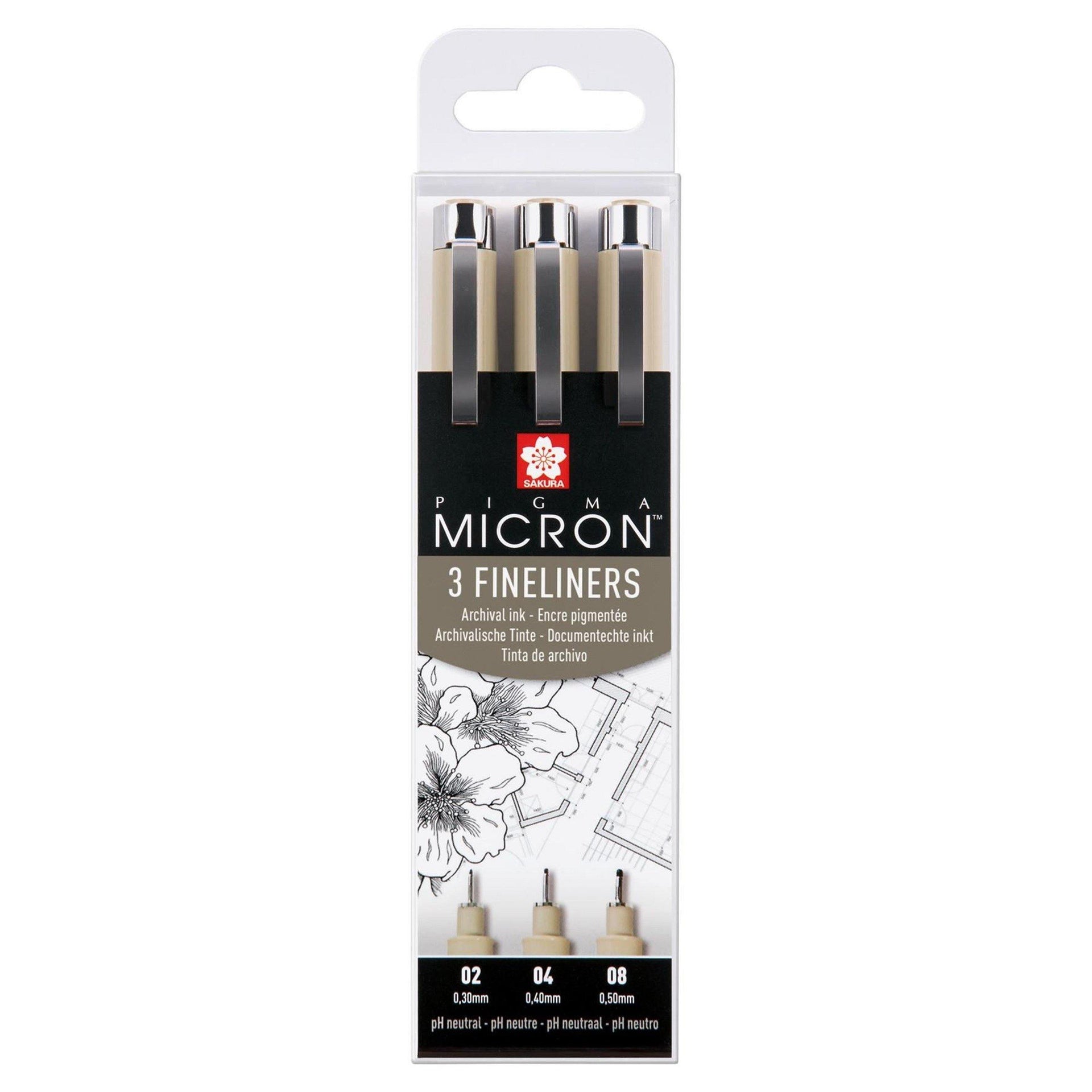 Sakura Pigma Micron PN Archival Pen - 3 pack - Black Ink – The