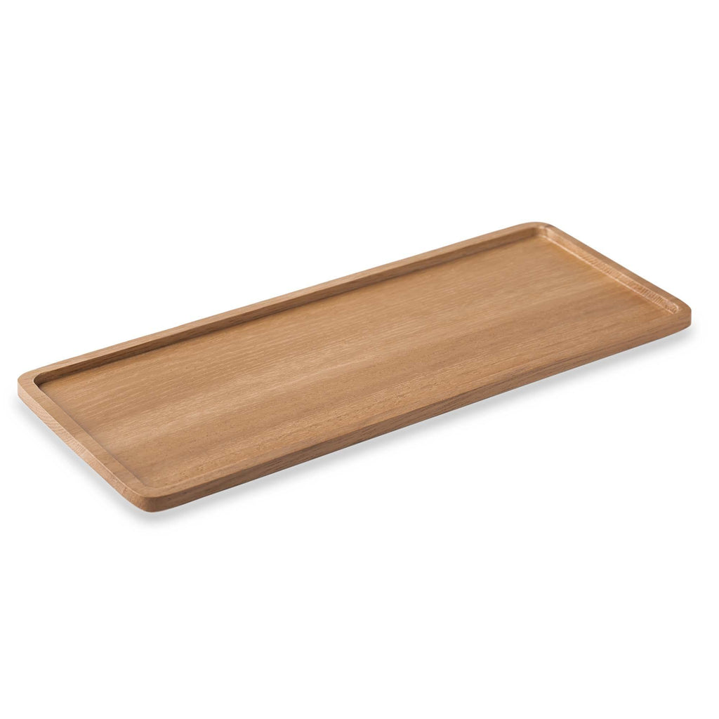 Slim Rectangular Acacia Wood 'Catchall' Desk Tray | Dotgrid